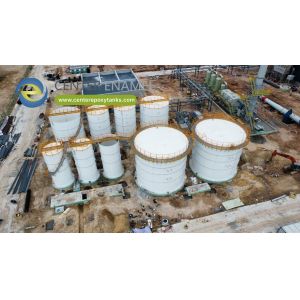 Cheap Epoxy Coated Steel Bolted Tanks for Chicken Litter Biogas Digesters: Converts Poultry Waste into Biogas for sale