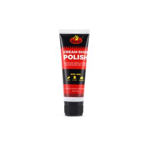 China Smooth Cream Black Tube Shoe Polish Nourishes Smooth Leathers Includes A Sponge Applicator OEM on sale