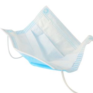 Eco Friendly Disposable Surgical Mask High BFE With Adjustable Nose Piece
