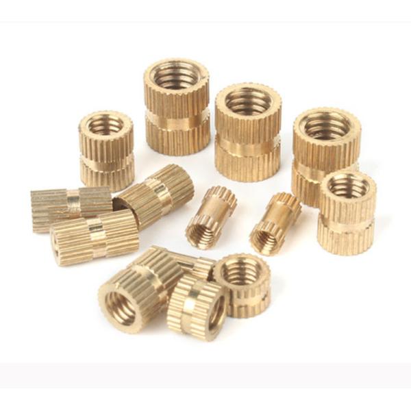 Quality M3-M12 Brass Knurled Nut Through Hole Inlaid Injection Knurled Copper Nuts wholesale