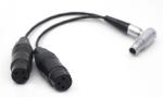 Atomos Lemo 10 Pin To XLR 3 Pin Female Connector Breakout Audio Input Cable For