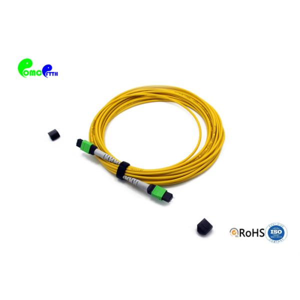 Quality 12F Elite MTP APC Trunk Cable  MTP - MTP  OS2 G657A1 9  / 125μm 3.0mm Yellow LSZH 20M For HD Data Center wholesale