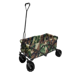 Garden Folding Multipurpose Cart Outdoor Folding Wagon With Big Wheels