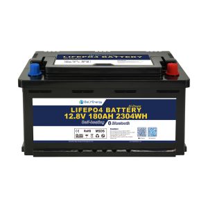 12V LiFePo4 Rechargeable Battery 180AH Capacity Battery Ideal For Solar Energy