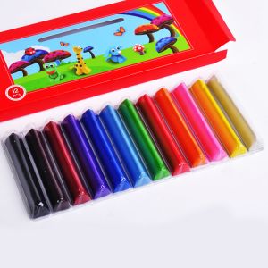200g 12 bar educational non-toxic triangle plasticine modelling clay