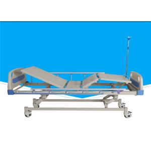 Manual Extra Wide Hospital Bed  Epoxy Painted Mechanical Hospital Bed 