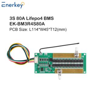 Enerkey 3S 80A Lipo Lithium Polymer BMS/PCM/PCB Battery Protection Board For 3