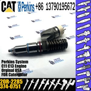 China Heavy Truck Common Rail Diesel Fuel Injector 3740751 374-0751 20R-2285 For Caterpillar C15 C18 Excavator on sale