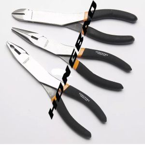 Long Nose Combination Pliers Special High Leverage Wide Shoulder 200mm 6 8 Inch