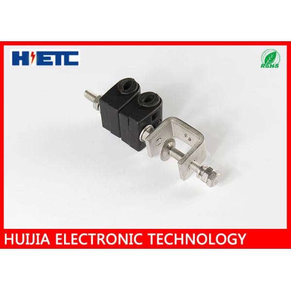 Quality 3/8" Two Way Through Type Feeder Coaxial Cable Clamps with Plastic & 304SS Telecom Tools wholesale