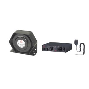 Loud Warning Police Siren Speaker PA System , Emergency Electronic Siren Amplifier