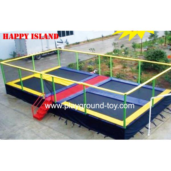 Quality Trampolines With Enclosures Funny Big Safest Trampolines For Kids Toddlers In Amusement Park wholesale