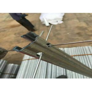 Cheap Light Wine Grape Trellis Systems , Vineyard Line Posts With 2 Side H Holes for sale