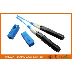 FTTH Mechanical SC / UPC Fiber Optic Fast Connector On Site Single Mode