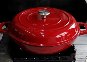 China Enameled Reliable Cast Iron Casserole Cast Iron Soup Pot 29/31cm on sale