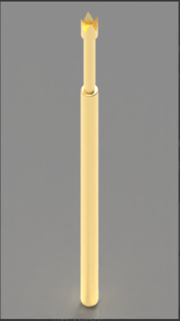 100mil Spring Test Probe with Crown Tip and BeCu Plunger for High Hitting