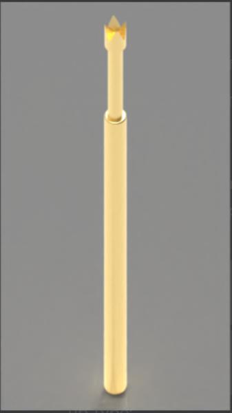 Quality 100mil Spring Test Probe with Crown Tip and BeCu Plunger for High Hitting Accuracy wholesale