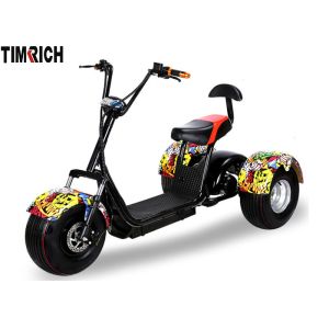 Comfortable Back Cushion Three Wheeled Motorcycle Scooter Wide Tire Design TM-TX