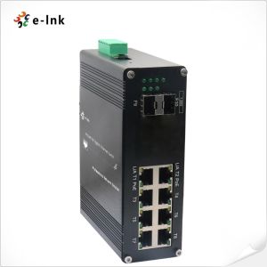 Managed Ethernet Switch with 8-Port 10/100/1000Base-T PoE+ and 2-Port 1000Base-X