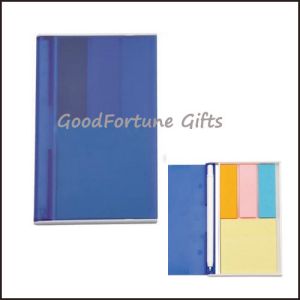 Plastic Cover Sticky Notes With Pen For Desktop Customizable Notepad And Sticky Notes