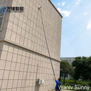 7.5M Adjustable Handle Single-Disc Rotating Brush for Photovoltaic Panels