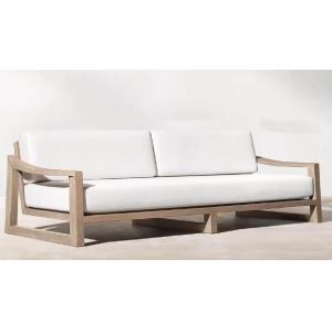 Waterproof Cushion Patio Sofa Set Relax Teak Wooden set