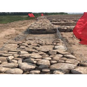 Stone Filled Permathene Gabion Cages For Erosion Control