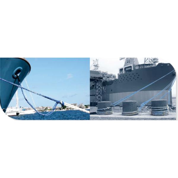 12 Strand UHMWPE Towing Rope 24mm-96mm High Strength Marine Winch Line