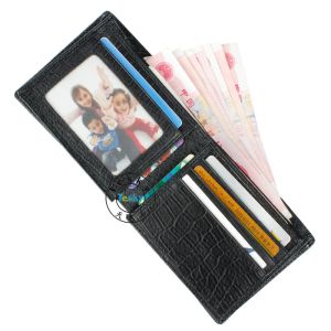 Mens RFID Blocking Trifold PU Leather Wallet with ID Window,ODM and OEM welcome