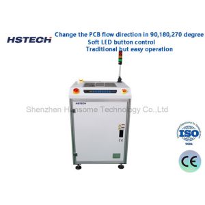 Cheap Soft LED Button Control Top Side Safety Transparent Cover PCB Turning Board Handling Machine HS-SZ460 for sale