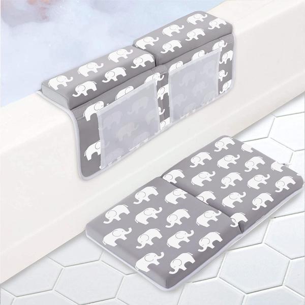 Quality Bath Kneeler with Elbow Rest Pad Set for Baby 1.77 inch Thick Quickly Dry Kneeling Pad Foldable Bathtub Kneeling Mat wholesale