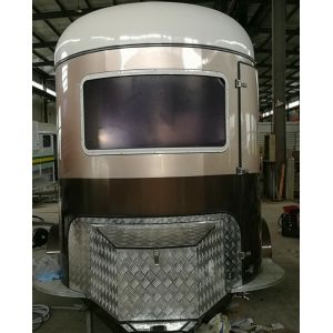 new deluxe double extended horse float straight load float