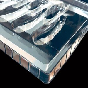 Transparent PET Plastic Packaging Tailored Disposable Blister Tray for Folding