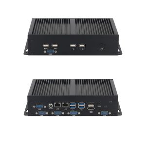 DDR4 Fanless Industrial Mini PC Dual LAN 6COM Intel Core Celeron Series