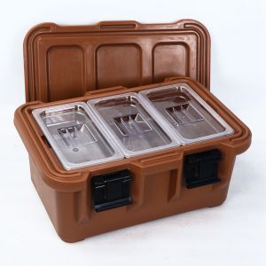 Top Loading Insulated Food Pan Carrier , 33L Insulated Food Transport Containers