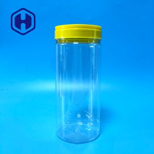 China PET Food Canning Tall Smell Proof Airtight Plastic Jar For Chocolates Pasta on sale