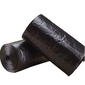 Custom Design Disposable Biodegradable Black Trash Bags High-Capacity Household