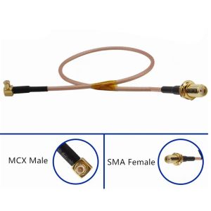 IPEX UFL To SMA Female Jack Bulkhead Connector Adaptor And Mini 1.13 RF Coax