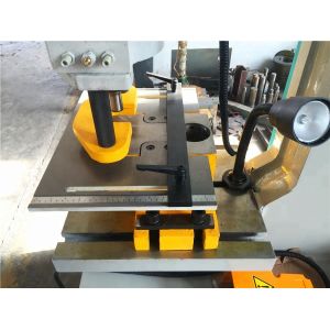 Multifunction Hydraulic Ironworker Machine 60 Ton Combined Punching And Shearing