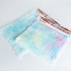 Knitted Fabrics 58/60" Width Colorful Printing PV Plush Fabric with Swirling