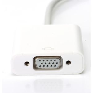 White Twisted Pair Apple Digital AV Adapter To VGA ROSH CE Certification