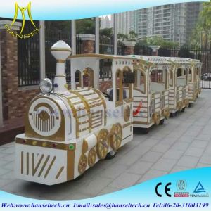 Cheap Hansel 2018 luxury design cheap amusement park rides trackless train,mini electric tourist train rides for sale for sale