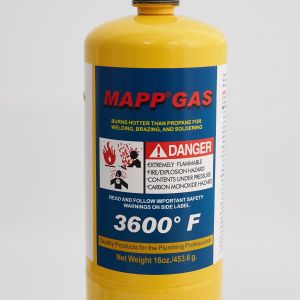 16.1 oz Map-Pro Fuel High Purity Cylinder for High Temperature Welding and