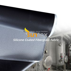 Customized Colored Silicone Rubber Coated Fiberglass Fabric with 0.3 mm