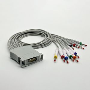 Midmark compatible ECG Cable 10-Lead Banana leadwires 3-100-0203