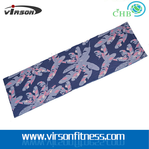 Quality 4mm thickness silkscreen printing anti-slip PVC yoga mat wholesale