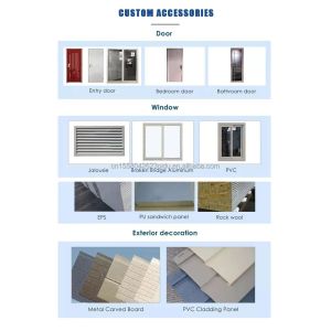 Customized Color 20ft 40ft Foldable Prefab Modular Mobile Home Modern Design