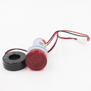 China 110V 220V 22mm Mini LED Indicator Digital AC Ammeter Red Color on sale