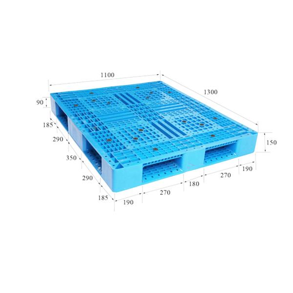 Quality 100% Recycled One Way Plastic Pallets Blue Plastic Reusable Pallets wholesale