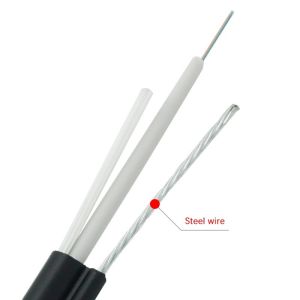 China GJYXC8H Outdoor Fiber Optic Cable 8 FRP Strength G.652D LSZH 12 Core Single Mode on sale